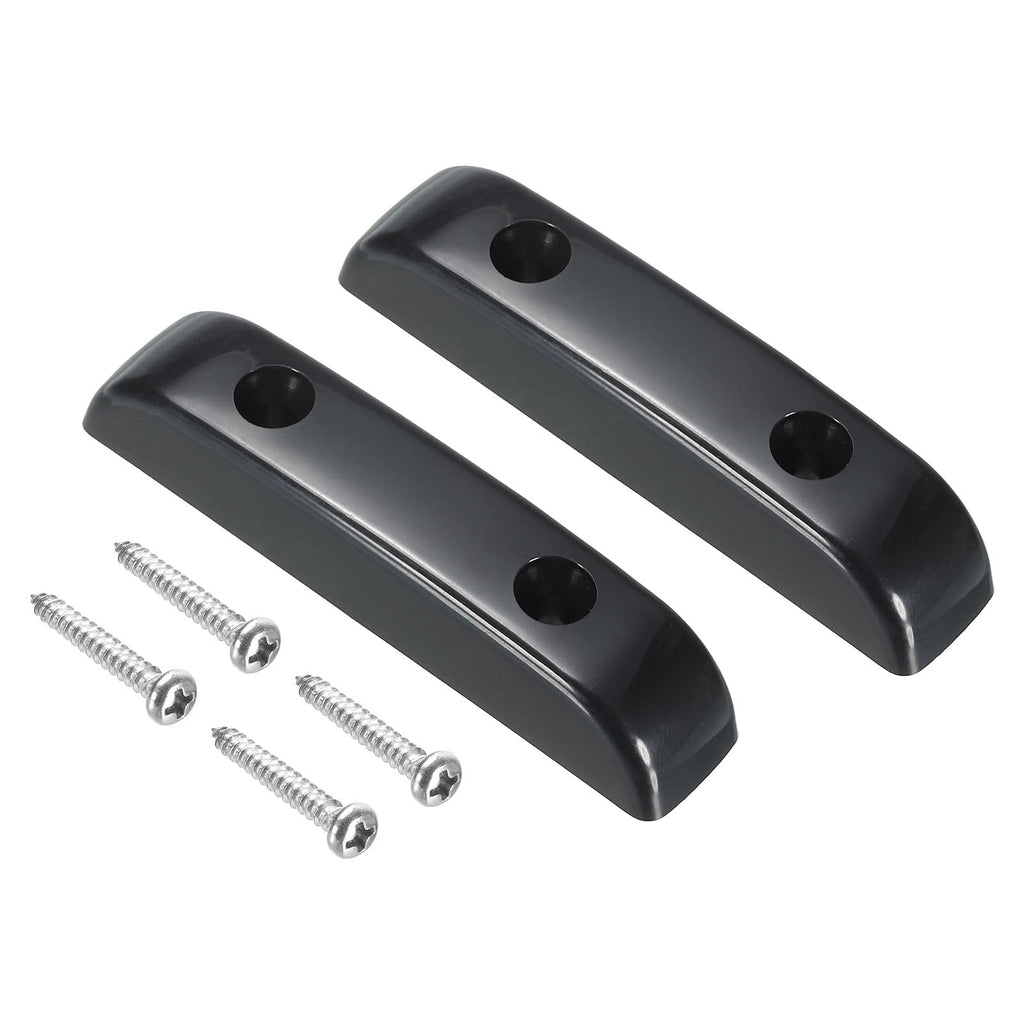 MECCANIXITY Plastic Bass Thumb Rest Finger Rest Black for Precision Bass Jazz Bass Bridge Guitar with Screws 2pcs