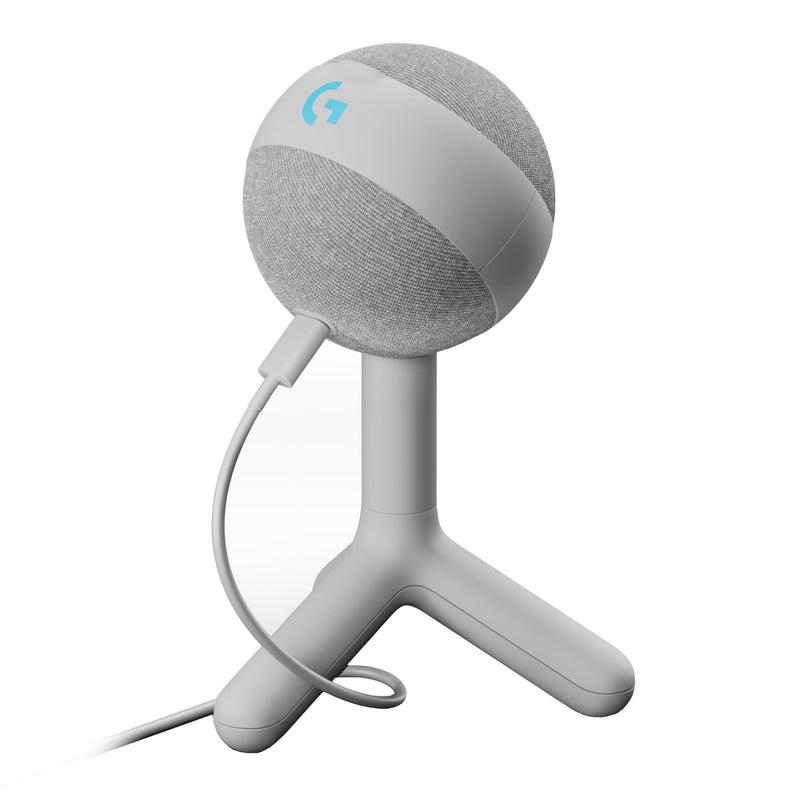 Logitech G Yeti Orb Condenser RGB Gaming Microphone - Off White | LIGHTSYNC, USB Mic for Streaming, Cardioid, USB Plug and Play for PC/Mac Gaming Mic