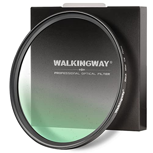 Walking Way 52mm Black Diffusion Filter 1/8, Soft Dreamy Cinematic Effect Filter, Hazy Diffuser, Ultra-Slim Frame, Multi-Coated Optical Glass, Water/Scratch Resistant for Portrait/Vlog/Video 52 mm 1/8 Diffusion