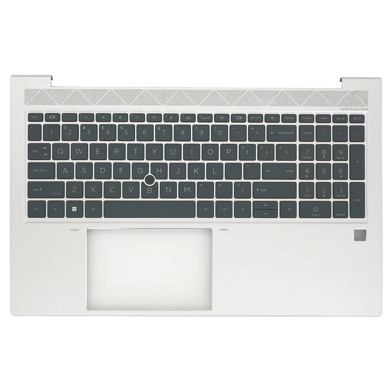 Replacement Upper Case Palmrest for HP Elitebook 850 855 G7 850 G8 15.6'' Series Laptop US Layout Backlit Keyboard Assembly Top Cover M35816-001 Silver