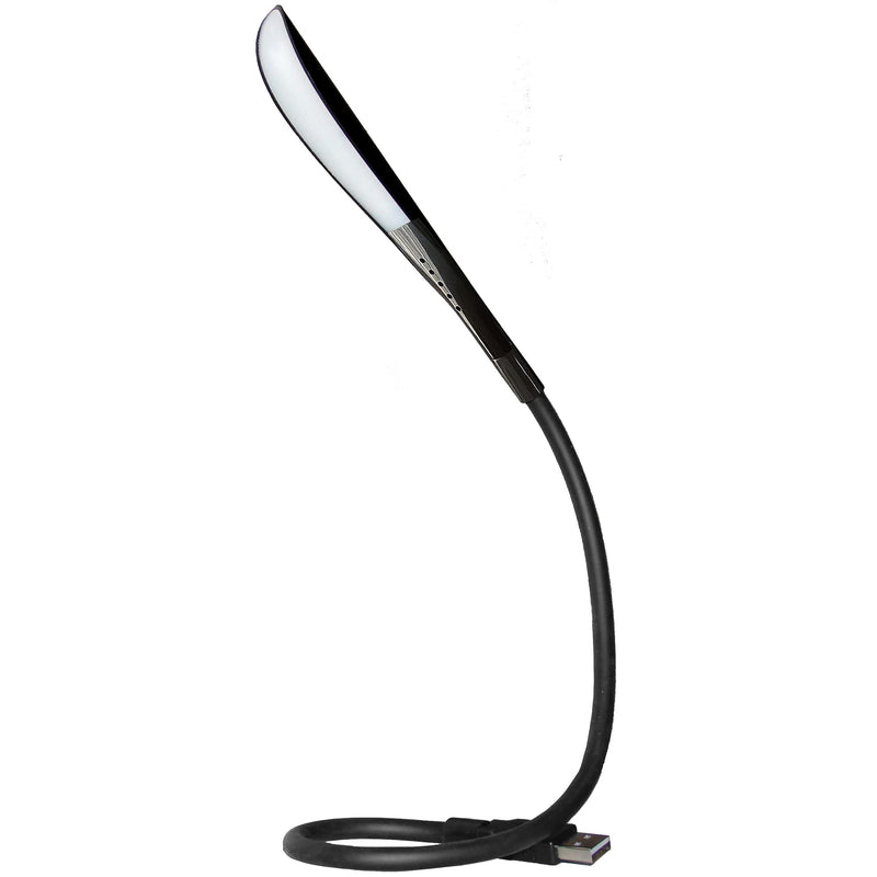 USB Reading Lamp with 14 LEDs Dimmable Touch Switch and Flexible Gooseneck for Laptops and Desktops (20 inches, Black) 20 inches