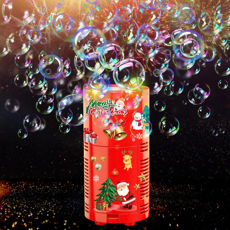 Fireworks Bubble Machine with Lights for Party (13 Holes), Firework Bubble Machine, Kids Bubble Machine with Closeable Sound, Party, Christmas, Chinese New Year 13 Holes