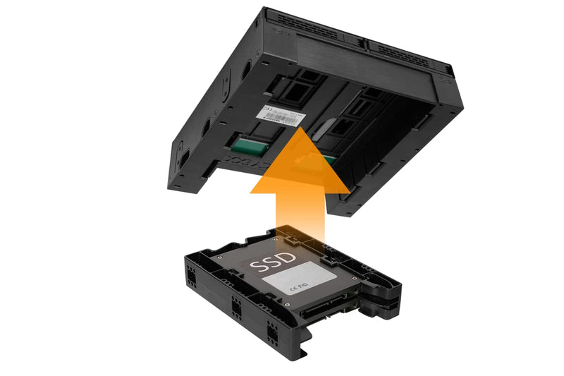 ICY DOCK ExpressCage MB322SP-B + EZ-Fit Lite MB290SP-B 4 Bay SSD Enclosure Bundle
