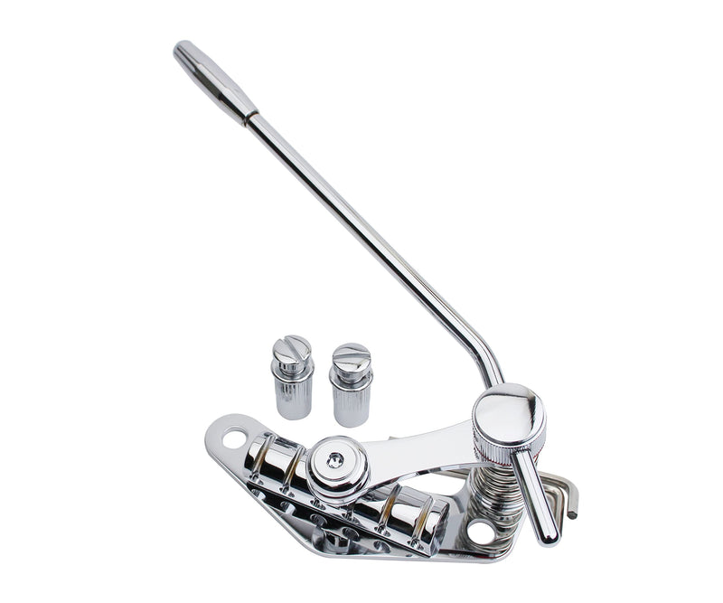 [AUSTRALIA] - Guyker Tune-O-Matic Style Electric Guitar Bridge Stop Bar Tailpiece Tremolo Compatible with LP SG Guitars TM85, Chrome 