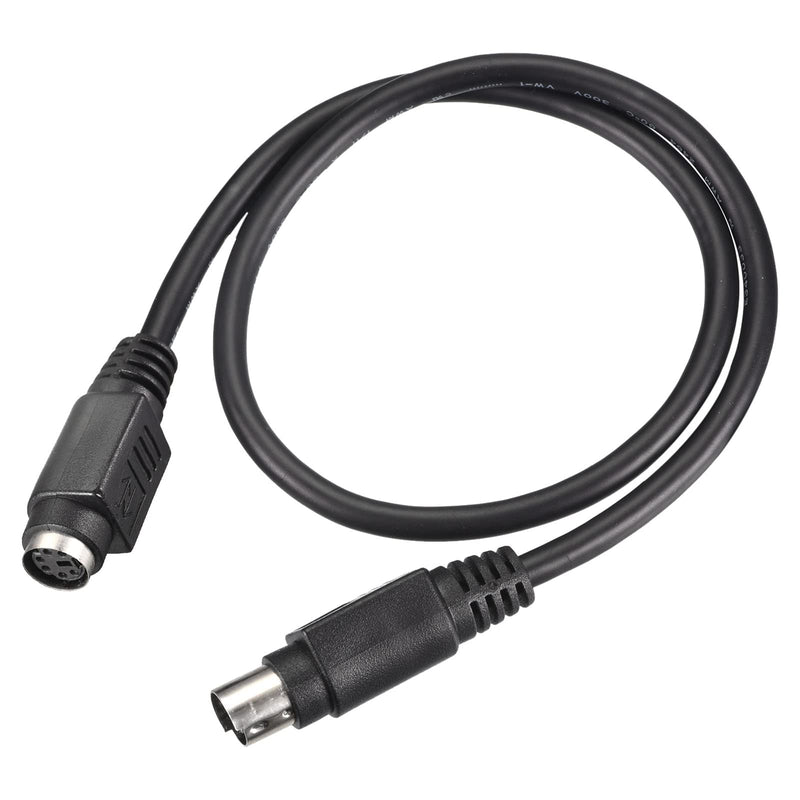 [AUSTRALIA] - MECCANIXITY PS/2 Mouse and Keyboard Extension Cable 6 Pin 1.64 Feet Male to Female for PC Black 