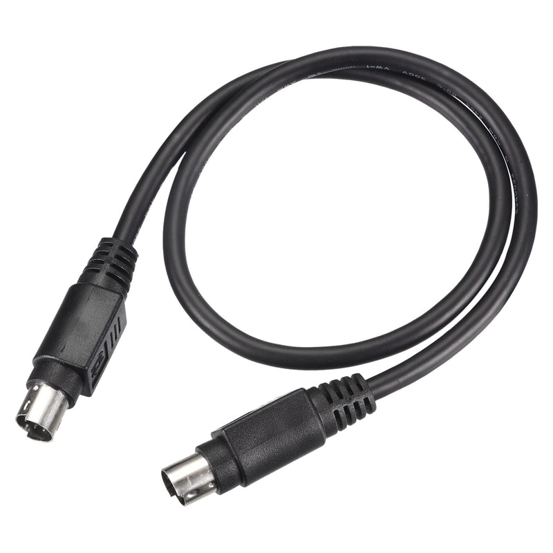 MECCANIXITY PS/2 Mouse and Keyboard Extension Cable 6 Pin 1.64 Feet Male to Male for PC Black