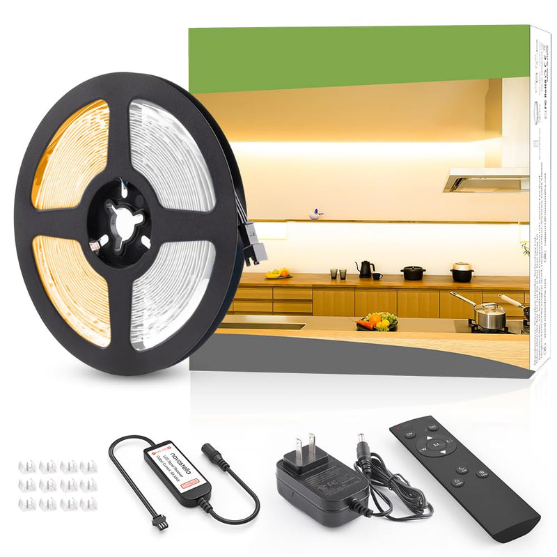 [AUSTRALIA] - NOVOSTELLA 20ft Waterproof Tunable White LED Strip Lights, Dimmable Flexible Rope Light 3000K-6500K 12V Tape Light with Remote, Ribbon for Outdoor and Indoor Bedroom Home Mirror Kitchen Bar Cabinet 20ft (Waterproof) 