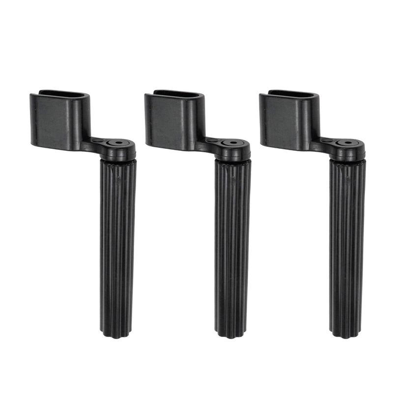 [AUSTRALIA] - 3PCS Acoustic Electric Guitar String Winder Peg Bridge Pin Tool Plastic Black 