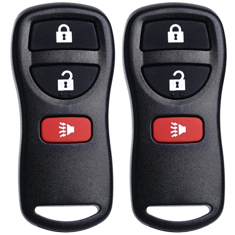 Keyless Entry Remote Control Key Fob Replacement Fits for Nissan Xterra Titan Armada Frontier 2002-2019 Quest Sentra Murano Pathfinder Versa Infiniti FX35 FX45 QX4 3 Buttons KBRASTU15 CWTWB1U733