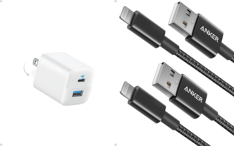 Anker USB C Charger 33W 6 ft Lightning Cable