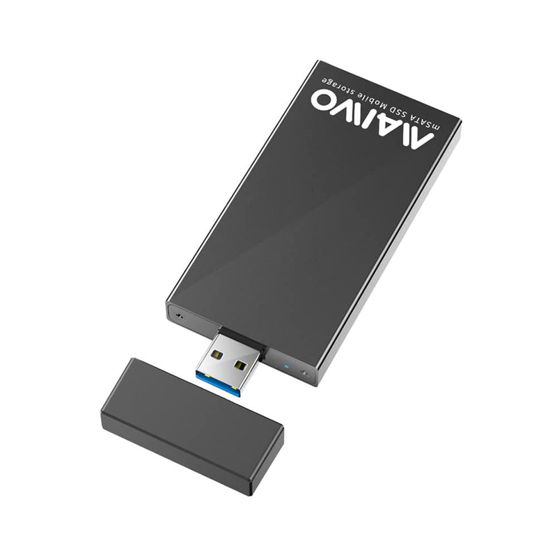 [AUSTRALIA] - MAIWO mSATA SSD to USB 3.0 Adapter Enclosure for 30x30mm 51x30mm Mini SATA Drive (No Cable Required) 2TB Capacity, 5Gbps Transfer Speed 