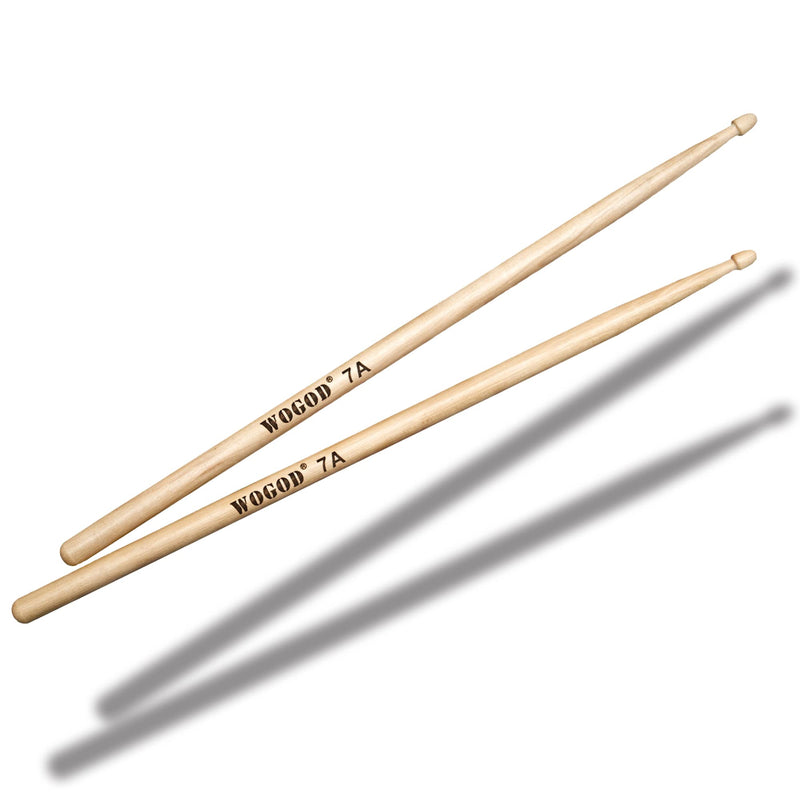 Drum Sticks 7a Drumsticks Maple Wood Tip Drumsticks (2 Pair) 2