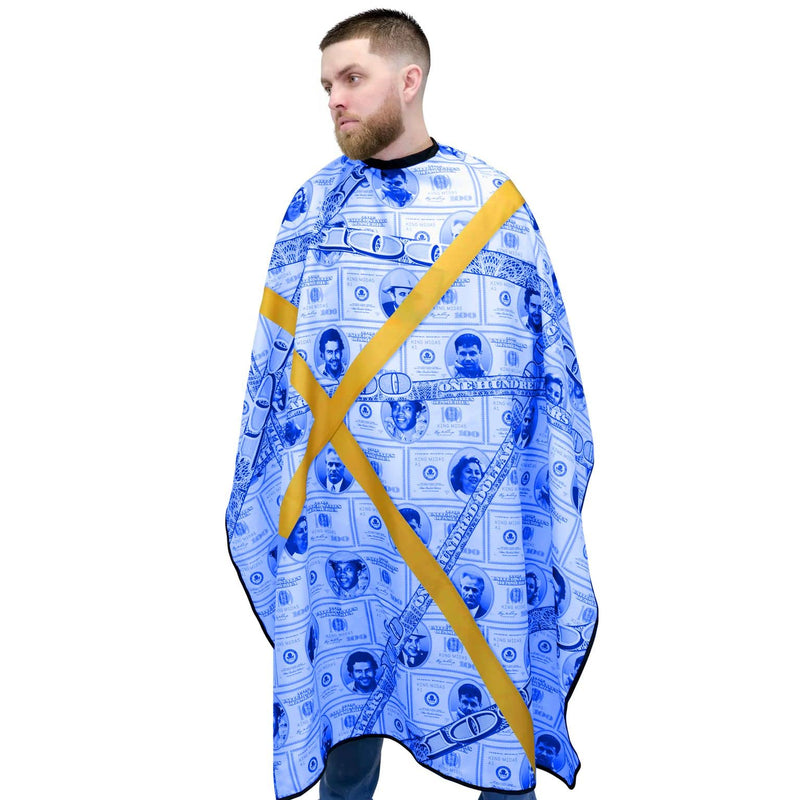 King Midas Empire Boss Money Cape - One Size Fits All - Durable and Lightweight Cape (Elastic, Blue)