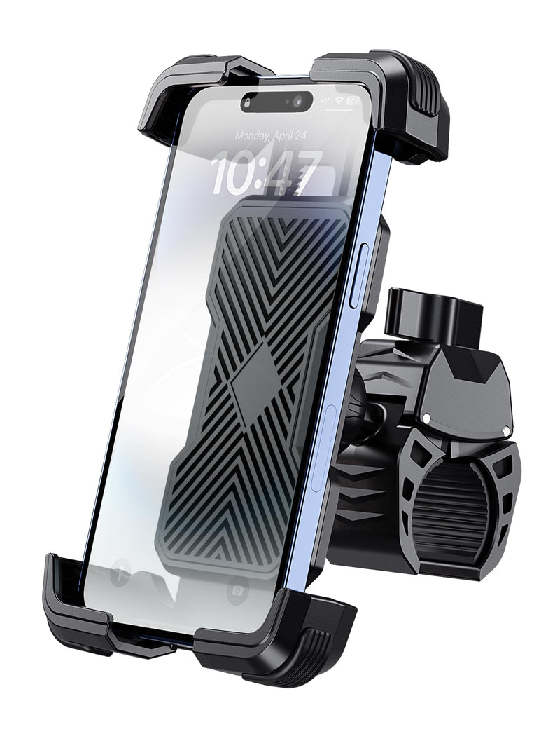 Bike Phone Holder Universal Motorcycle Phone Holder for Road Bike MTB Scooter with 360 Rotate for 4.7-7.2 Inch Smartphone