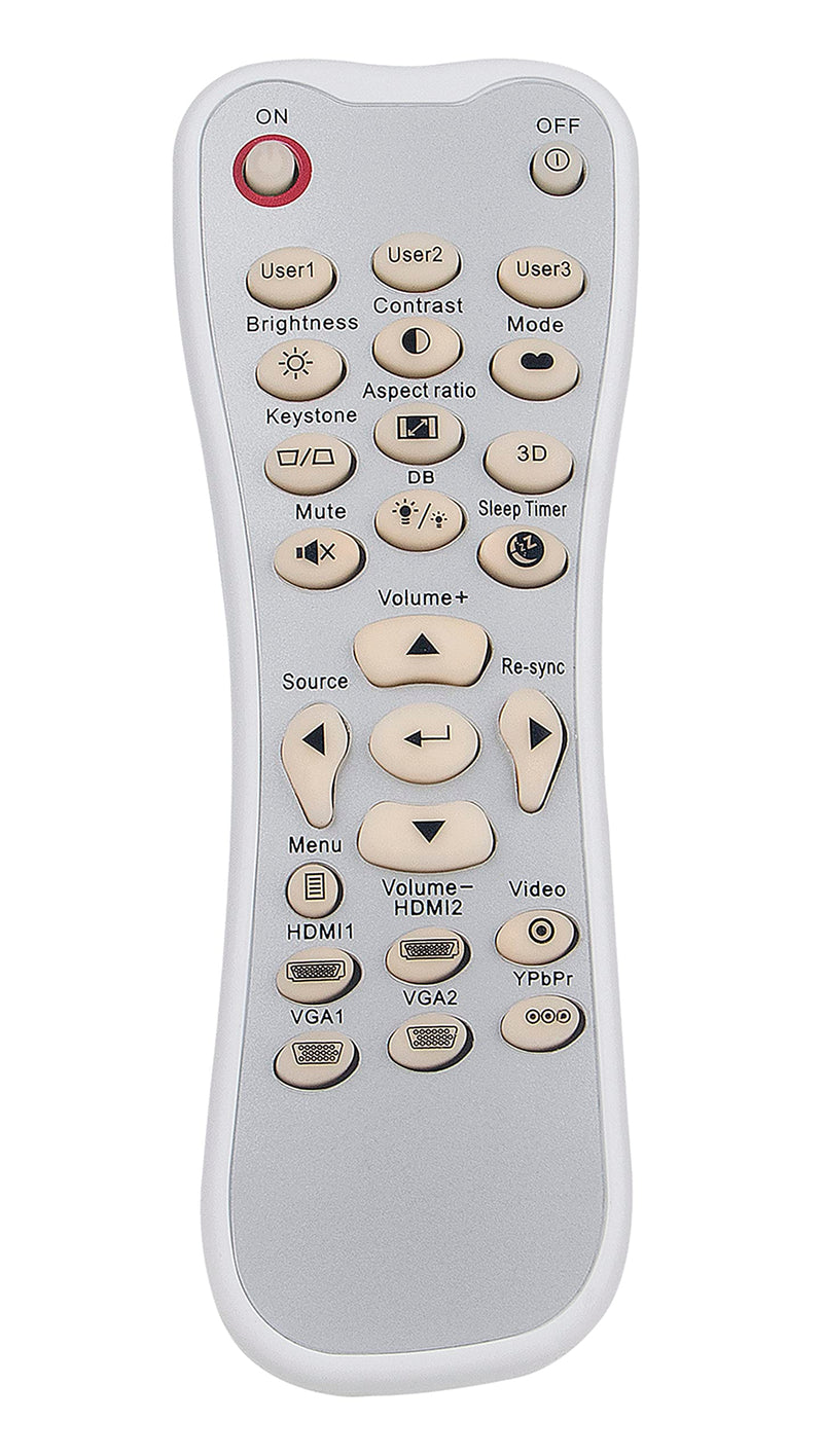 VINABTY Replace Remote Control fit for Optoma Projector HD146X HD141X HD143X HD142X HD26 GT1080 ‎HD28HDR GT1080HDR GT1080HDRx HD39HDRx CinemaX D2 UHD38 EH412