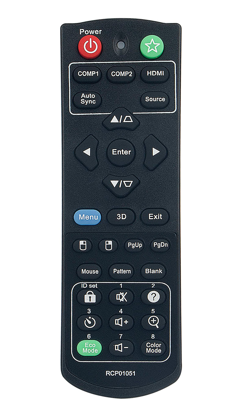 RCP01051 Replace Remote Control fit for Viewsonic Projector PJD5255 PJD5253 PJD5555W PJD5155 PJD5250 PJD5151 PJD5153