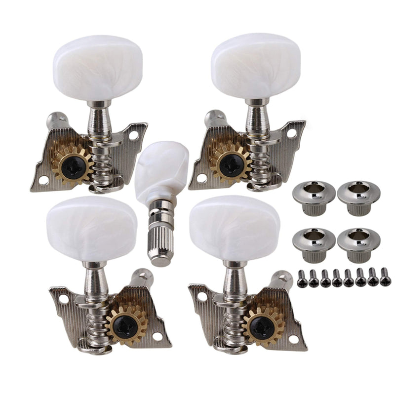 5PCS Durable Banjo Semiclosed Right Machine Head Tuning Tuner Peg Key for Guitar Parts 2 Left 2 Right