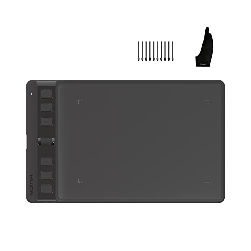 HUION Inspiroy 2 Small Drawing Tablet (Black) and HUION Artist Glove