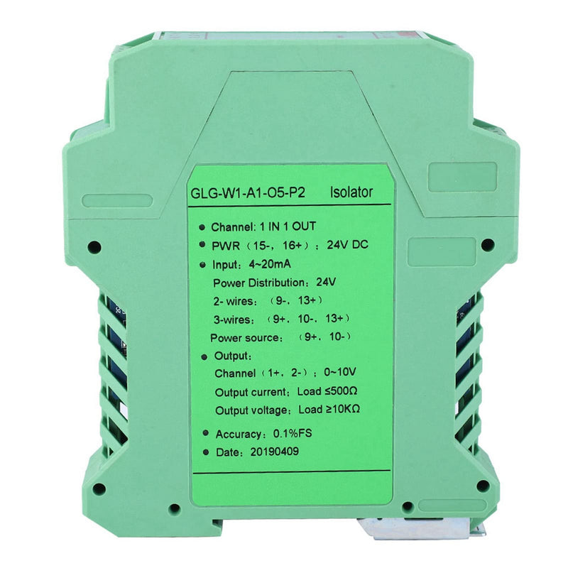 [AUSTRALIA] - messumformer 4-20mA to 0-10V Converter, Transmitter 4-20mA PLC Detect Conditioner DC 24V Current Isolator (One in One Out) 