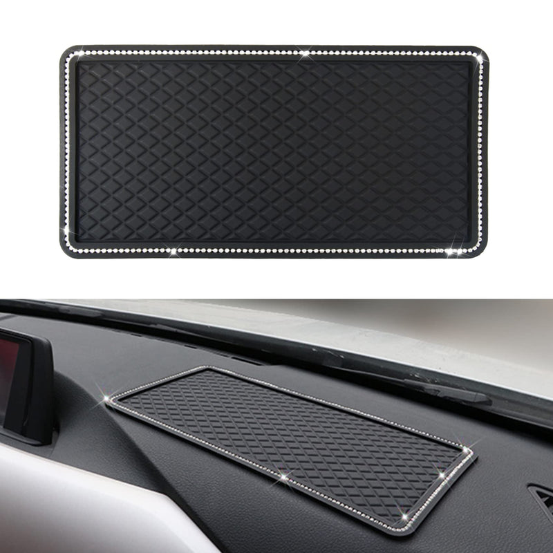 [AUSTRALIA] - Car Dashboard Anti-Slip Rubber Pad, Car Anti-Slip Sticky Gel Pad, Bling Crystal Sticky Anti-Slip Gel Pad, Non-Slip Dashboard Mat Fit for Phones Sunglasses Keys Electronic Devices 