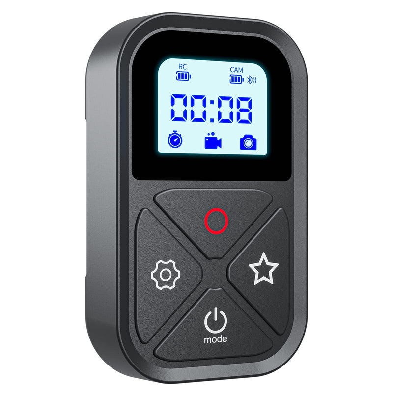 Smart Wireless Remote Control for GoPro - Camera Controller for GoPro Hero 11 Hero 10 Hero 9 Hero 8 MAX LED Display Magnet Charger Port Wrist Strap for Go Pro Accessories Black
