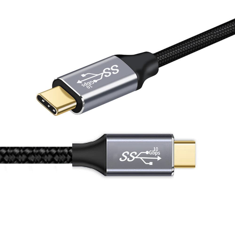cablecc Type-C USB-C Male to Male USB3.1 10Gbps 100W Data Cable with E-Marker for Laptop Phone 100CM Straight -100cm