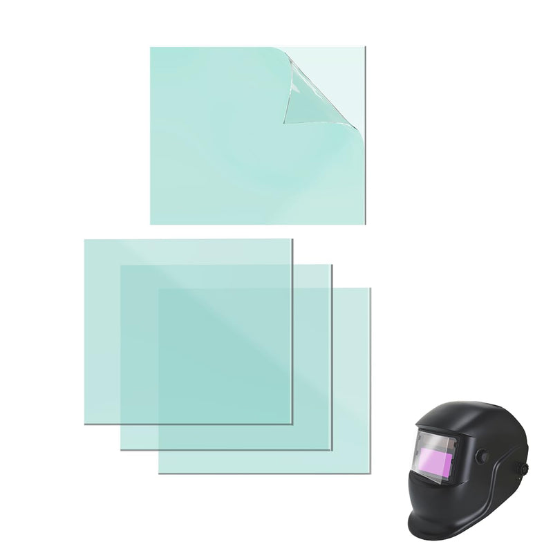 [AUSTRALIA] - 4.33''x3.54'' Welding Helmet Hood Clear Lens Cover, Universal Welding Protective Lens Replacement (20pcs) 4.33" x 3.54" 