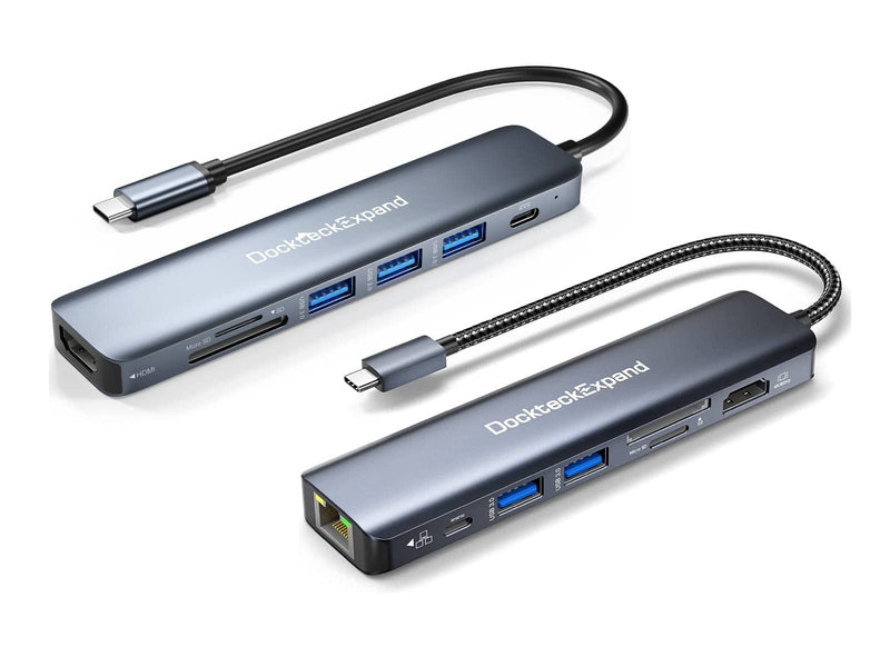 2psc 7-in-1 USB C HUB