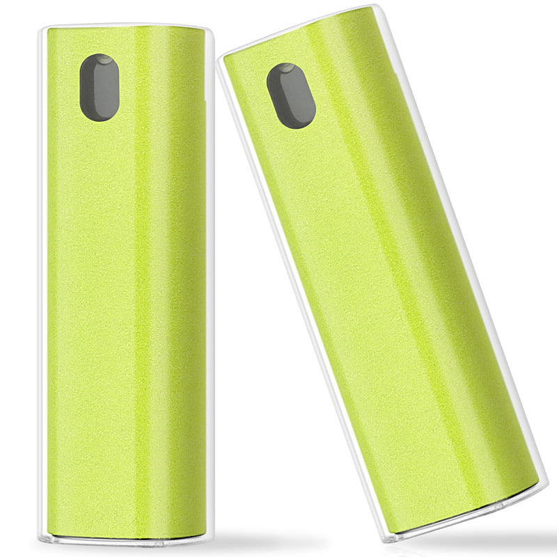 2 Pcs Fingerprint Proof Screen Cleaner,3 in 1Touchscreen Mist Cleaner Spray Wipe Cleaner Fingerprint-Proof Soft Fiber Flannel,Safe for All Phones Glasses Tablet Laptop TV Watch Screens(Green) Green