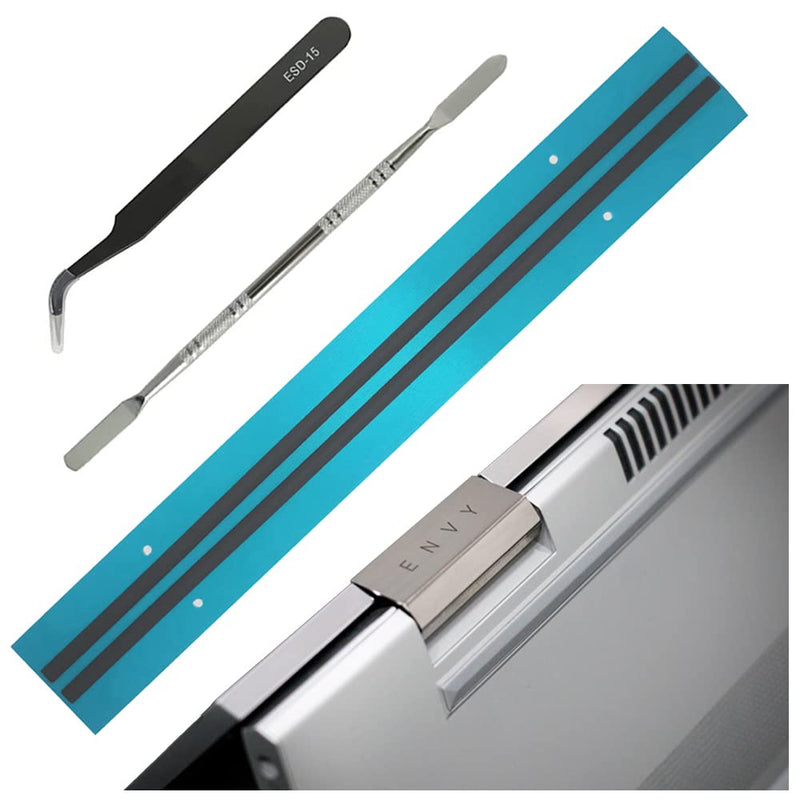Rubber Feet Strips Replacement HP Envy X360 Convertible 15.6 Laptop with Stainless Steel Lever and Tweezers (Grey) Grey