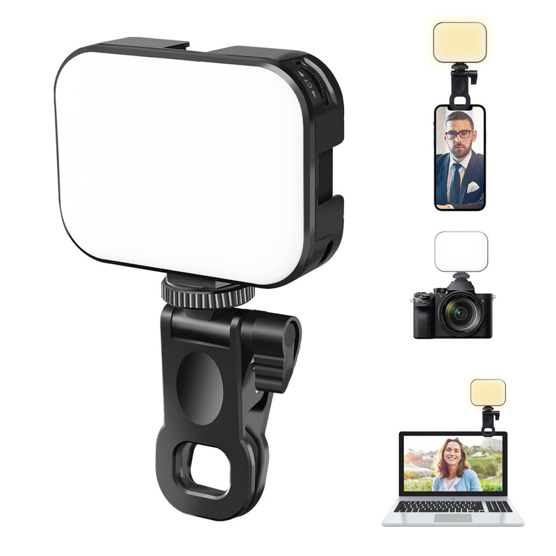 Ulanzi VL100X Selfie Light, Clip LED Light Panel for Phone/Laptop/Tablet/Computer, Bi-Color Portable Clip Camera Light with Dimmable 2500-6500K with 2000mAh Battery for Video Conference/Picture VL100X Clip Light
