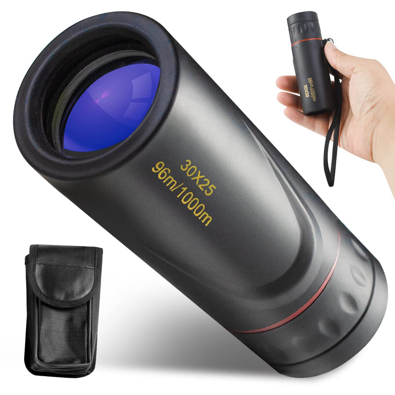 HDAJY Monocular Telescope, Upgrade 30 x 25 HD Night Vision Monocular for Stargazing, Hunting, Black