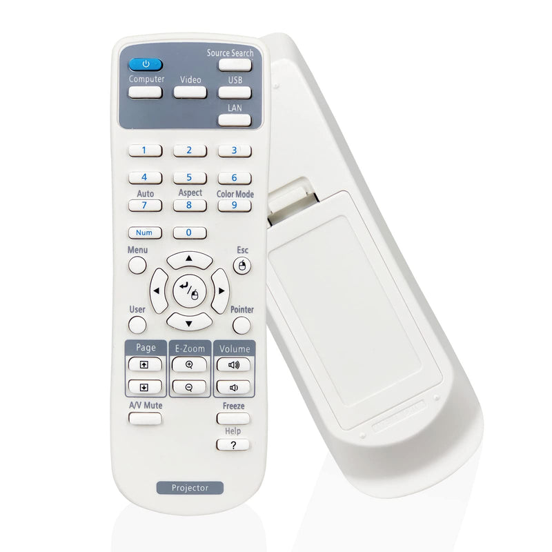 New Projector Remote Control for Epson Home Cinema, EX- EMP- EB- VS- H- BrightLink Powerlite Series, (EX3220, EX5220, EX5230, EX6220, EX7220,EB-C28S, EB-X11 EB-S18 EB-S4 EB-X24 EB-S31 VS230, VS330)