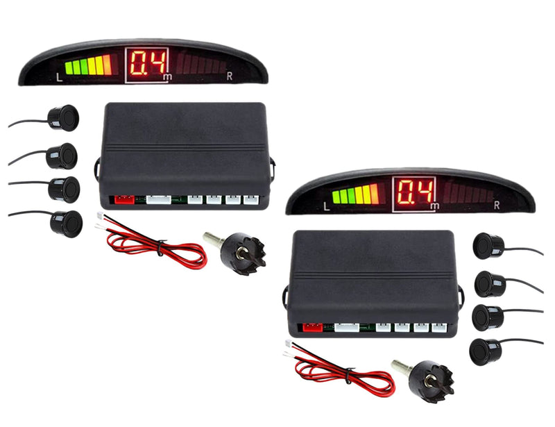 ZONETECH Parking Sensors LED Display Car Reverse Backup Radar System (2 Pack) 2 Pack