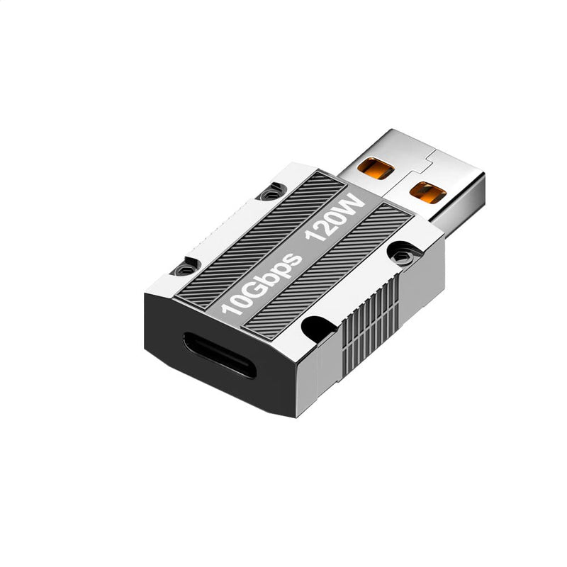 [AUSTRALIA] - Poihiom USB Male to C Female Adapter,3.2 USB A to Type C OTG Adapter,Up to 10Gbps Super Speed Data Sync & 120W Fast Charging Compatible with Laptop,PC,Charger,Power Bank,Quest Link (USB/M-C/F) USB/M-C/F 