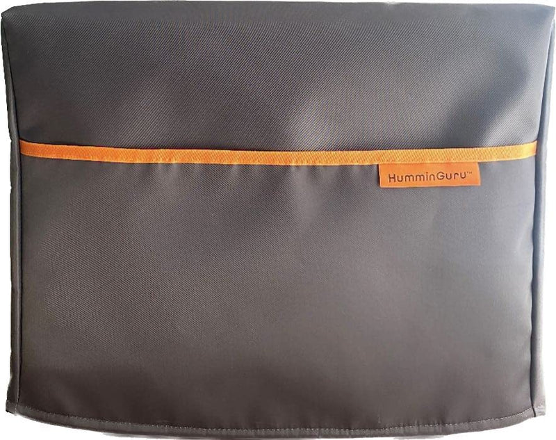 HumminGuru Premium Dust Cover with Front Pocket for Ultrasonic Vinyl Record Cleaner(HG01)- Store 7”/10” Record Adapters, Vinyl Record Cleaning Kit, and The Manual Instruction etc. (Premium Dust Cover)