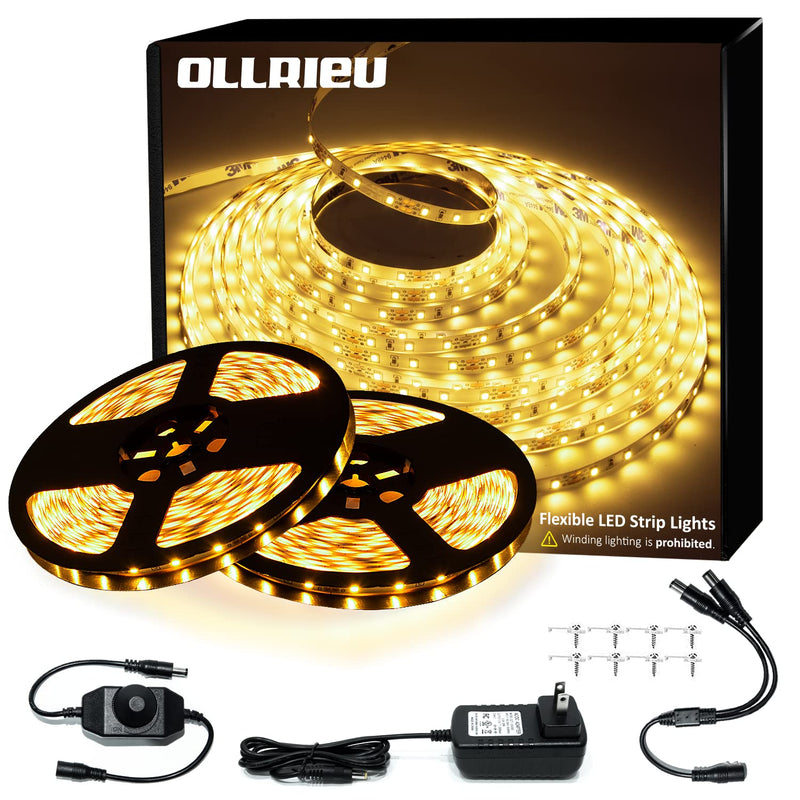 [AUSTRALIA] - LED Strip Lights 100ft Dimmable 3000K Bright Warm White Strip Lighting, 30M 1800 LEDs 2835 Flexible Ribbon Light 12V LEDs Tape LED Lights for Bedroom Kitchen Home Decoration 