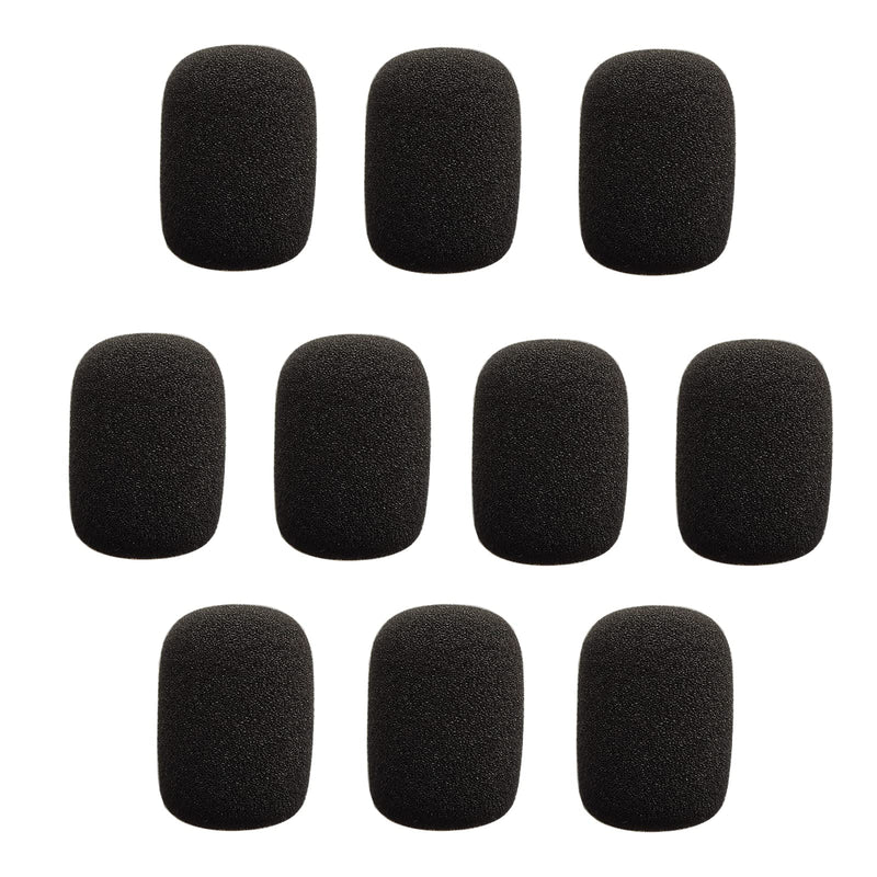 VELKPRO Microphone Windscreen, 10 Pack Mini Foam Mic Covers, High-Density Foam Protection for Small Lapel Lavalier Headset Microphones Shotgun and Condenser Microphones