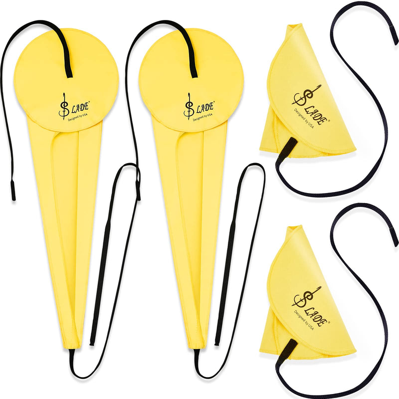4 Pcs Saxophone Cleaning Kit Alto Sax Cleaning Cloth Clarinet Cloth Swab Instrument Cleaner for Inside Tube Suitable Clarinet Piccolo Flute Sax Saxophone