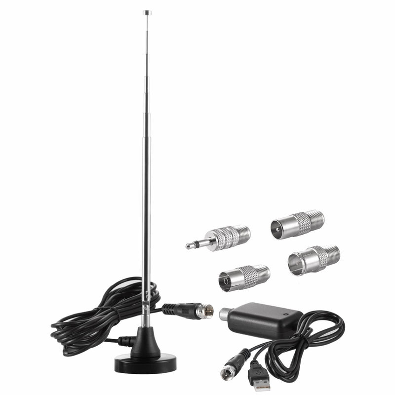 Strong Magnetic Base FM Radio Telecopic Antenna with Amplified for Yamaha Pioneer Onkyo etc Bose Wave Music System FM Radio Bluetooth Home Stereo Receiver AV Audio Video Home Theater Tuner, Eifagur