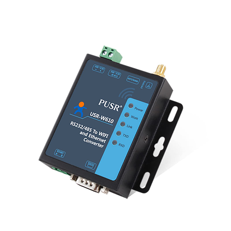 USR-W610 Ethernet Conversor RS232 RS485 Serial a WiFi Soporte Cliente TCP/Servidor TCP/Servidor UDP/UDP