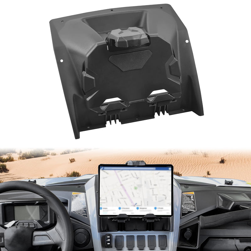 Tablet Holder for Yamaha RMAX2 / RMAX4 1000 2021-2023, Black, Portable Electronic Device Mount, Compatible with Smartphones | Adjustable Navigator Mount, Extra Storage Box, Matte Black, Portable Ipad Mount Holder, Durable PP Plastic, Easy Installtion
