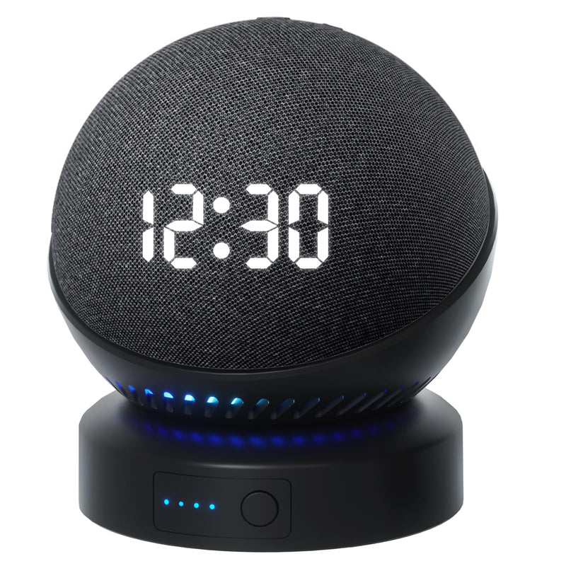 [AUSTRALIA] - Battery Base for D0/t 4th & 5th Generation Portable D0/t 5TH Gen and Google Nest WiFi Battery Base Stand, Not Including The Speaker (black) black 