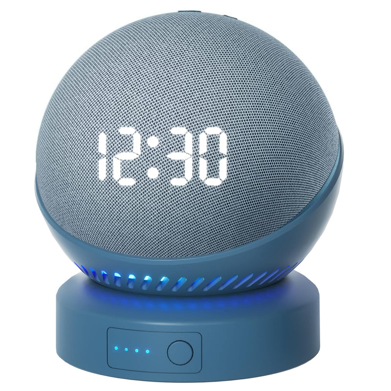 Battery Base for D0/t 4th & 5th Generation Portable D0/t 5TH Gen and Google Nest WiFi Battery Base Stand, Not Including The Speaker (blue) blue