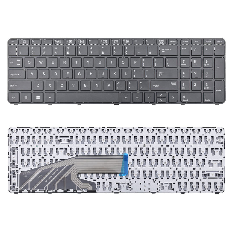 [AUSTRALIA] - SUNMALL Replacement Keyboard Compatible with HP ProBook 450 G3 455 G3 470 G3 650 G2 655 G2 450 G4 455 G4 470 G4 HSTNN-Q95C Series Laptop 827028-031 827029-031 Without Backlit 