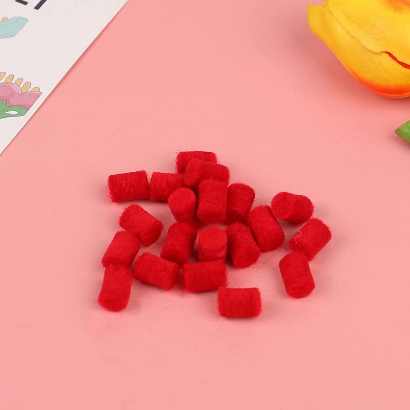 20pcs Saxophone Bumper Felts Sax Repair Parts Saxophone Key Guard Felt Bumper Alto Tenor Soprano Saxophone Parts (Red) Red