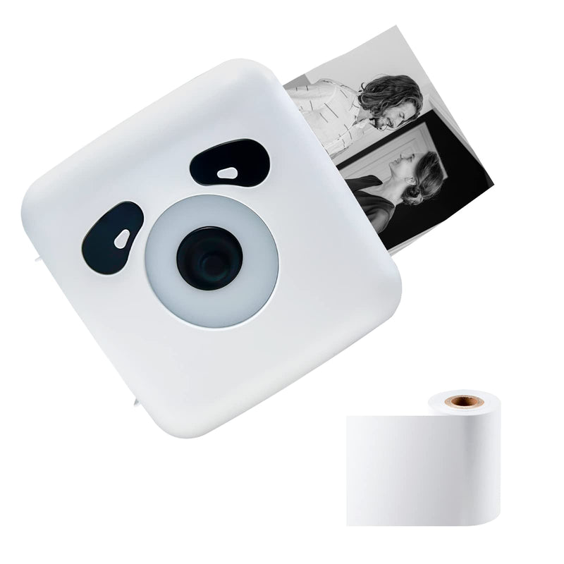 vretti Portable Thermal Printer TP6S, Bluetooth Mini Pocket Printer Compatible with Android & iOS, 300DPI Wireless Pocket Picture Printer for iPhone Working Listing, Notes, Journal, Travel TP6-S+1roll