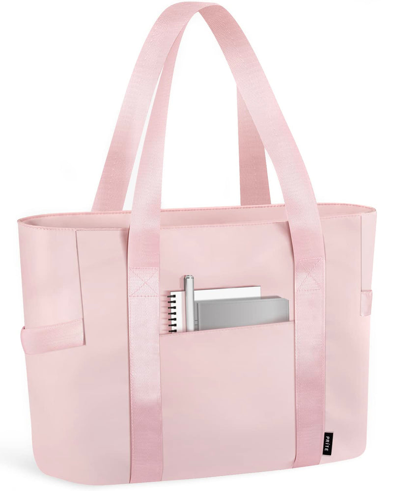[AUSTRALIA] - Prite Tote Bag for Women Weekender Bag with Laptop Compartment for Work Nurse School Travel Gym Pink 