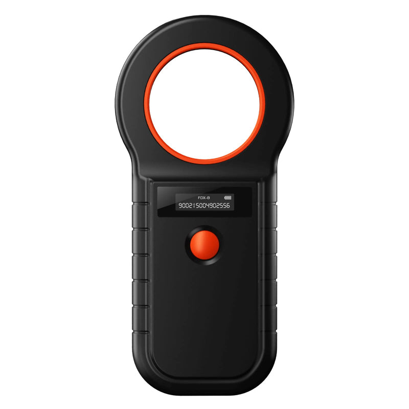 Smoostart Microchip Scanner, ISO11784/85/FDX-B/EMID 128 Records Data Storage Upload to PC Microchip Scanner Reader for Dog/Pet/Cat/Pig/Animal New Black