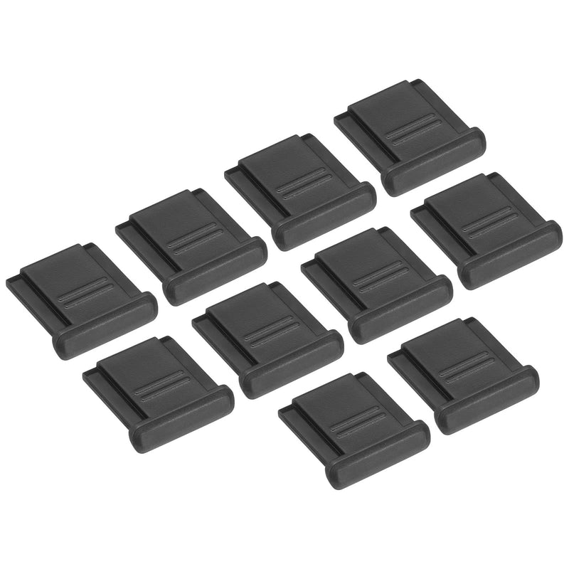 [AUSTRALIA] - PATIKIL 12mm Universal Camera Hot Shoe Cover Cap, 10 Pack Hot Shoe Cap Hot Shoe Protector Plastic Suitable for DSLR/SLR Camera, Black 
